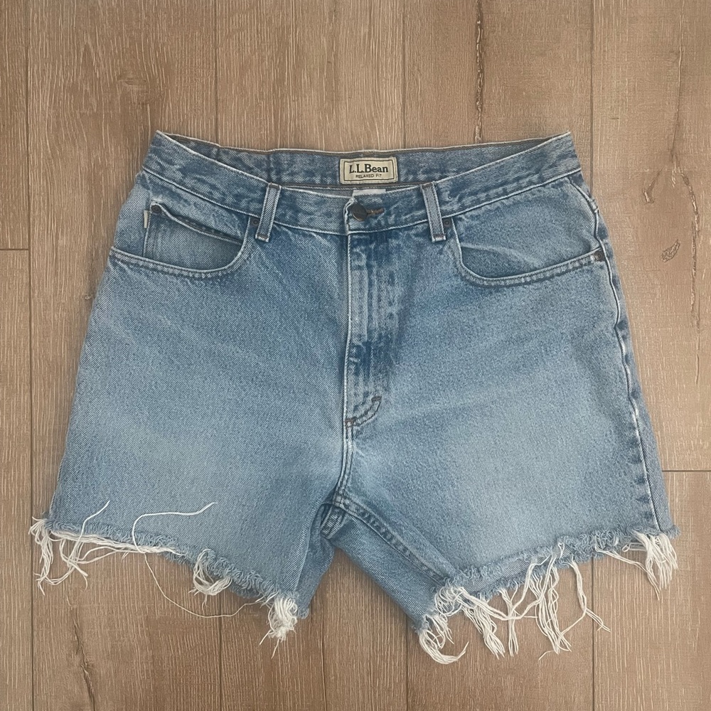 Light Wash Blue Jean Shorts